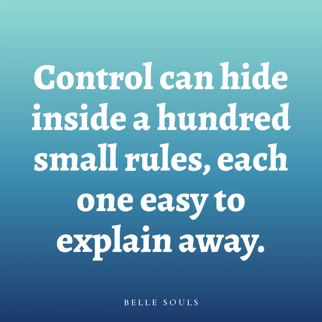 Control can hide inside a hundred small rules, each one easy to explain away.