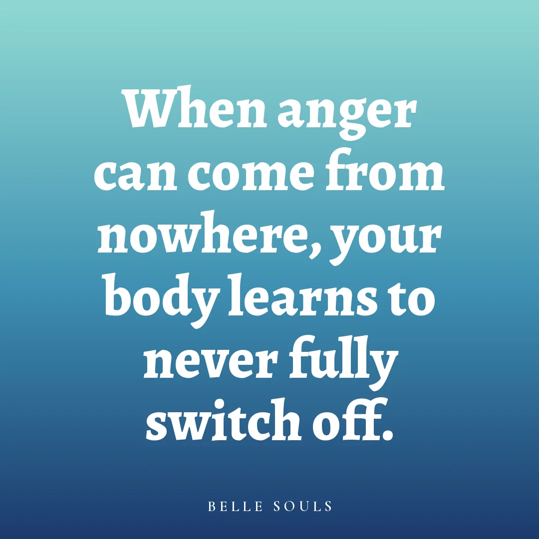 When anger can come from nowhere, your body learns to never fully switch off.