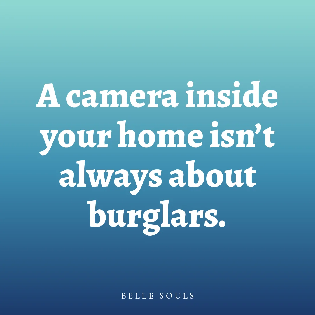 A camera inside your home isn't always about burglars.