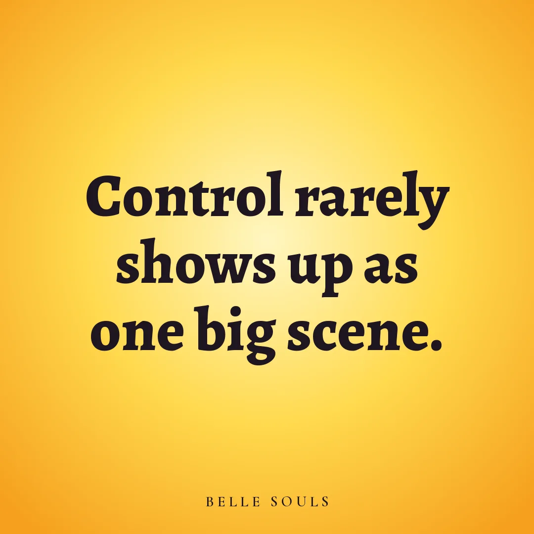Control rarely shows up as one big scene.