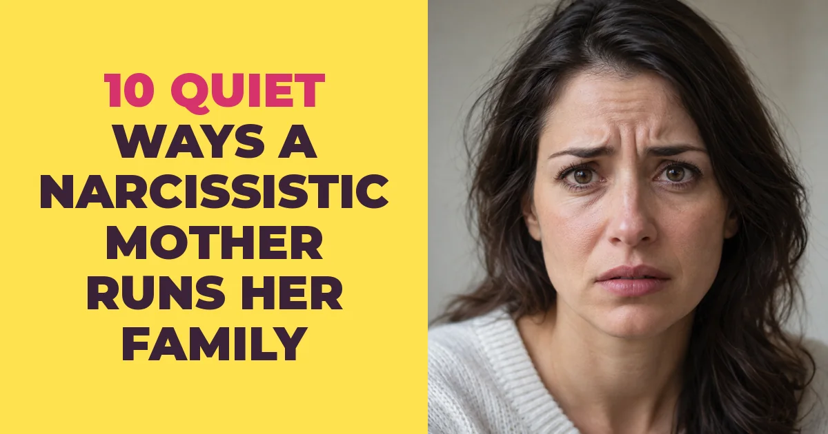 10 Quiet Ways a Narcissistic Mother Runs Her Whole Family