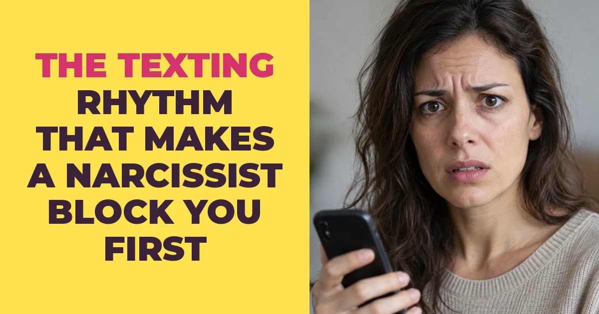 The Exact Texting Rhythm That Pushes a Narcissist to Block You First