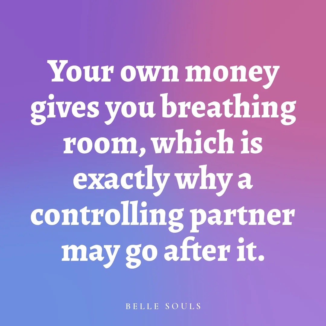 Your own money gives you breathing room, which is exactly why a controlling partner may go after it.